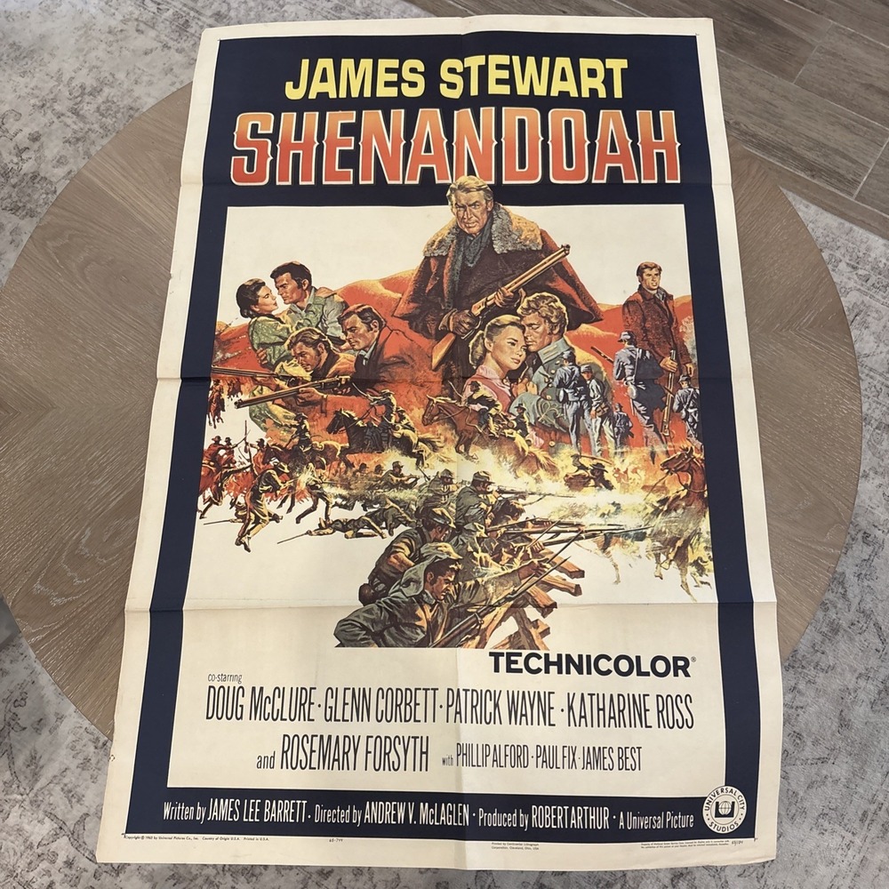 Original Vintage "Shenandoah" US 1965 Movie Poster (65/194)  James Stewart